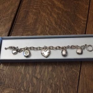 Charm Bracelet with 5 Lockets.